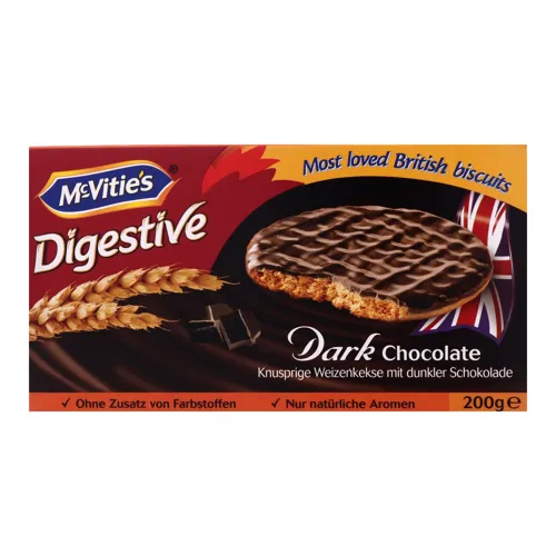 Печиво пшеничне в шоколаді Digestive McVitie's к/у 200г