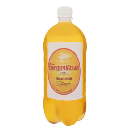 Пиво 4.5% світле непастеризоване Пшеничне Бердичівське