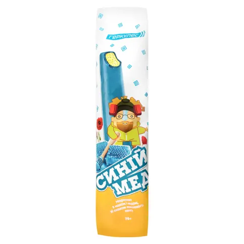 Морозиво з маком і медом зі смаком лимонного кексу Синій мед Геркулес 70г