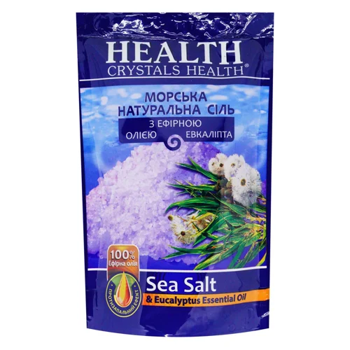 Сіль морська Crystals Health для ванн натуральна евкаліпт 500г