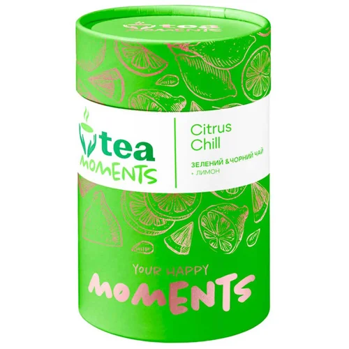 Чай зелений та чорний Tea Moments Citrus Chill 70г
