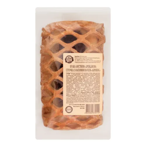 Булка листково-дріжджова сіточка Абрикос Нове діло м/у 130г