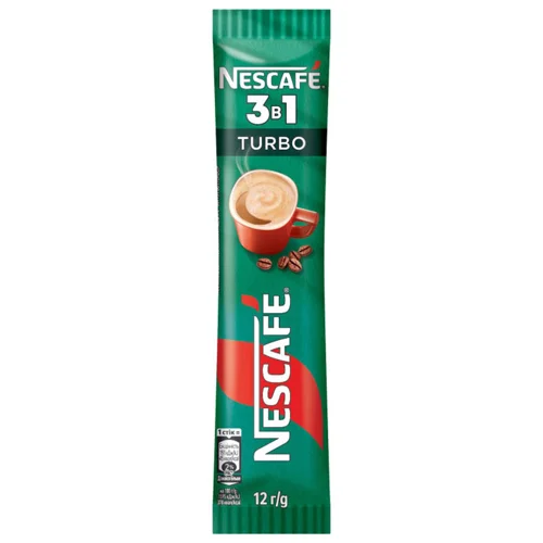 Напій кавовий NESCAFÉ® 3-в-1 Turbo розчинний у стіках 12г х 24шт