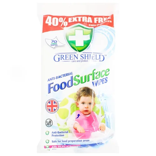 Серветки Green Shield для кухні антибактерiальнi 70шт