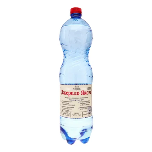 Вода мінеральна Джерело Якова лікувально-столова слабогазована 1,5л