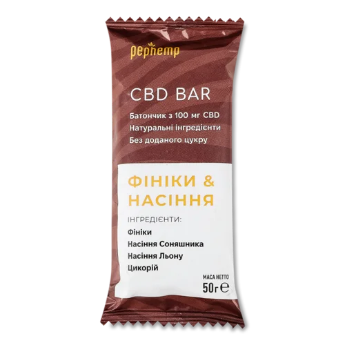 Батончик Фініки та Насіння CBD Pephemp, В/ґ, 50г