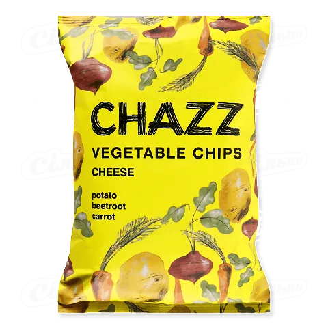 Чіпси Chazz овочеві зі смаком сиру, 75г