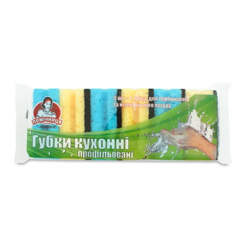 Губки Кухонні Профільовані Помічниця, 6шт