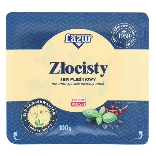 Сир Золотистий Лазур з пліснявою 45%, 100г