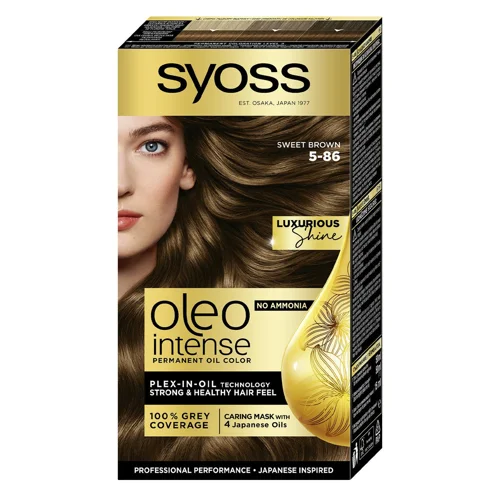 Фарба для волосся Syoss Oleo Intense 5-86 Карамельний каштановий