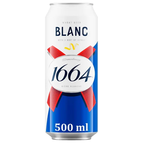 Пиво спеціальне 0.5л 4.8% світле пастеризоване пшеничне Blanc Kronenbourg 1664