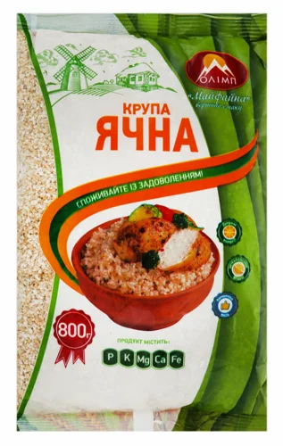 Крупа Ячна Вищого Ґатунку Олімп, 0.8 кг