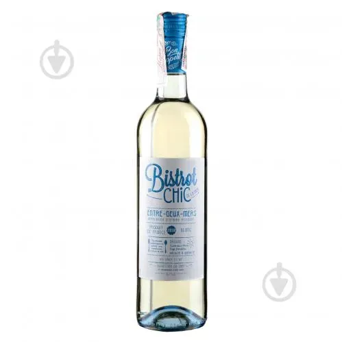 Вино біле сухе Bistrot Chic de la Mer Blanc Entre Deux Mers AOP 0.75л