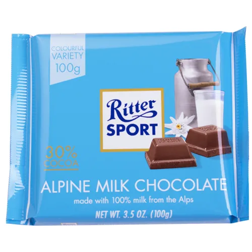 Шоколад Ritter Sport Edel-Vollmilch молочний 35%, 100г