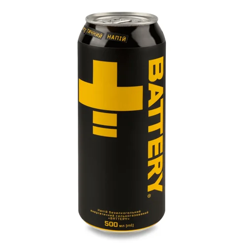 Напій енергетичний Battery безалкогольний 0,5л