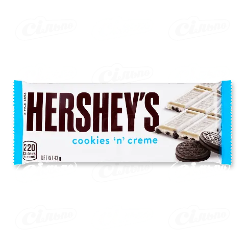 Шоколад білий Hershey's з печивом, 43г