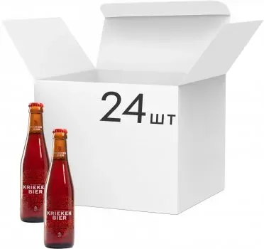 Упаковка пива Cornelissen Krieken Bier Lager фруктове світле нефільтроване 4.5% 0.33л х 24 шт