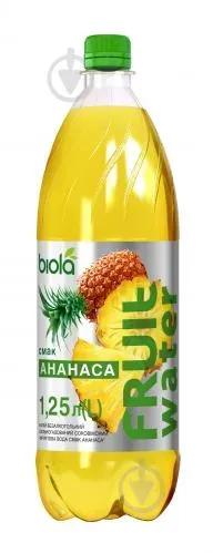 Напій Biola Fruit Water Смак Ананаса сильногазований 1,25л