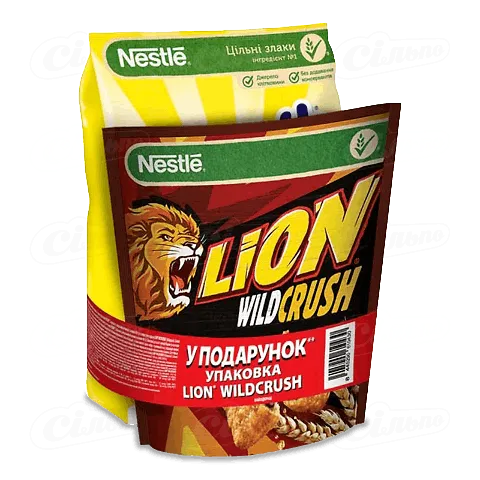 Сніданок Nesquik + Lion Wildcrush подарунок, 460г+350г