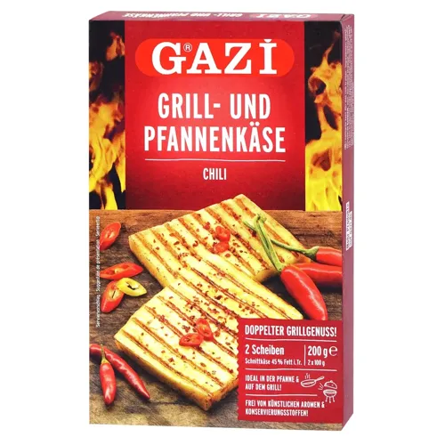 Сир Gazi для гриля та сковороди чилі 45% 2х100г