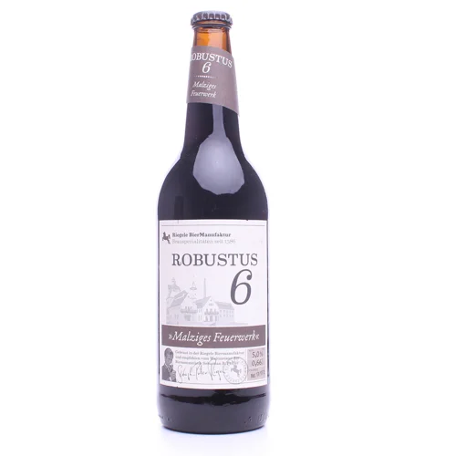 Пиво Riegele Robustus 6 темне фільтроване,0,66л