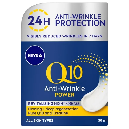 Крем для обличчя Nivea Q10 Power Відновлюючий проти зморшок нічний 50мл