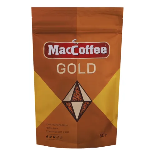 Кава натуральна розчинна сублімована Gold MacCoffee д/п 60г