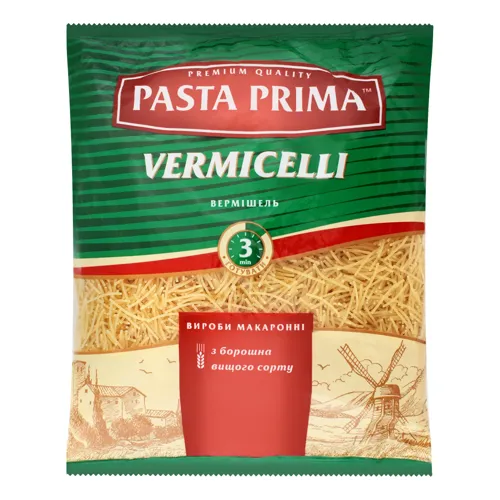 Вироби макаронні Vermicelli Pasta Prima м/у 800г