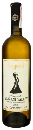 Вино 0.75л 11.5% біле напівсолодке Алазанська долина Bugeuli пл