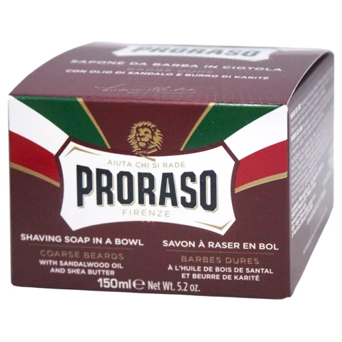 Мило для гоління Proraso Пом'якшення жорсткої щетини з сандаловою олією та маслом дерева ши 150мл