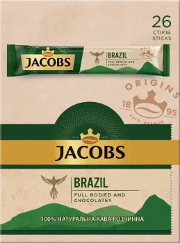 Кава розчинна Jacobs Brazil 1.8г х 26 стиков