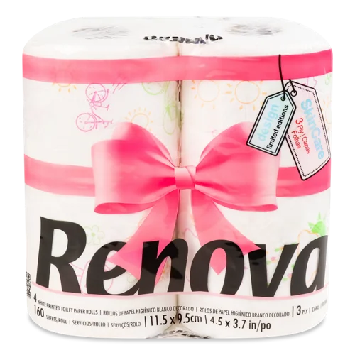 Туалетний Папір Renova Design 3-шаровий, в/ґ, 8 рулонів