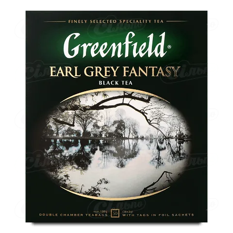Чай чорний Greenfield Earl Grey Fantasy, 50*2г