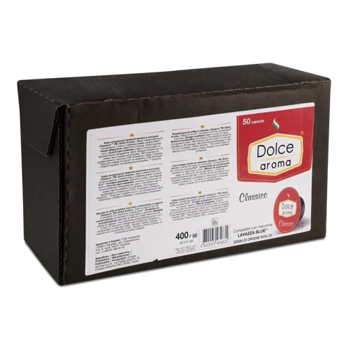 Кава Натуральна Смажена Мелена В Капсулах Classico Lavazza Blue Dolce Aroma, к/у 50х8г