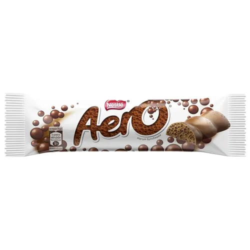 Батончик NESTLE® AERO® шоколадний молочний пористий 30г