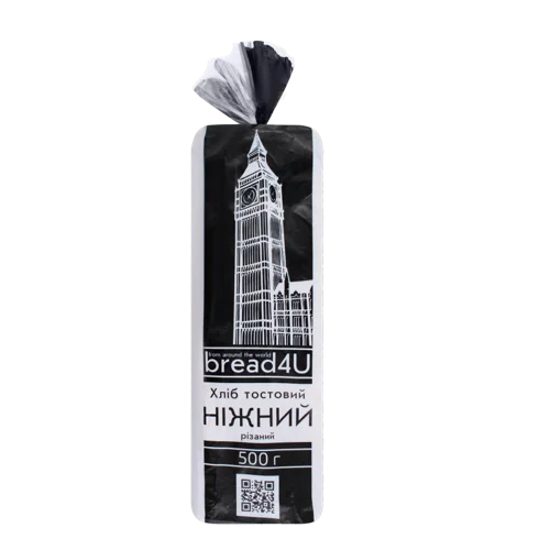 Хліб Тостовий Ніжний, в/ґ, м/у 500г