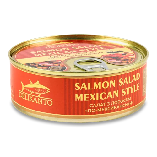 Салат З Лососем По-Мексиканськи, в/к, з/б 240г