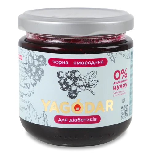 Джем Для Діабетиків Чорна Смородина, с/б 210г
