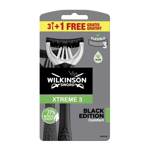 Бритва Wilkinson Sword Xtreme 3 Black Edition одноразова 4шт