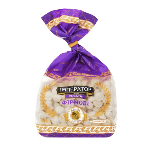 Пельмені з яловичиною та свининою Фірмові Імператор смаку м/у 900г