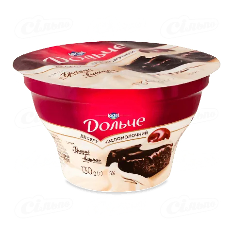 Десерт Дольче Брауні вишня 5%, 130г
