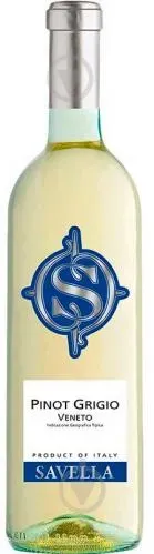 Вино "Піно Гріджио" Савелла біле сухе 0.75л
