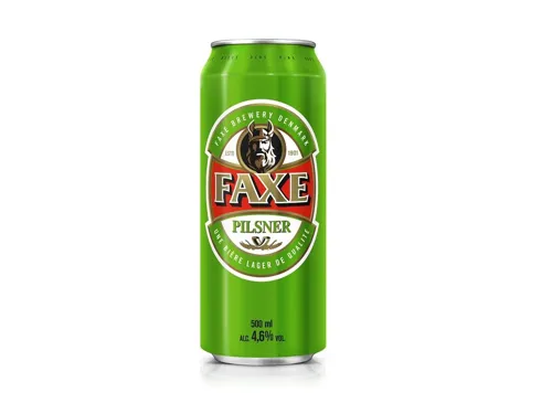 Пиво Faxe світле фільтроване 4,6% об ж/б 0,5л