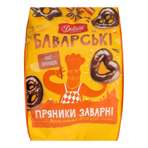 Пряники заварні Баварські Delicia м/у 250г