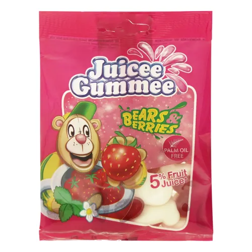 Цукерки желейні з фруктовим соком Bears Berries Juicee Gummee м/у 80г