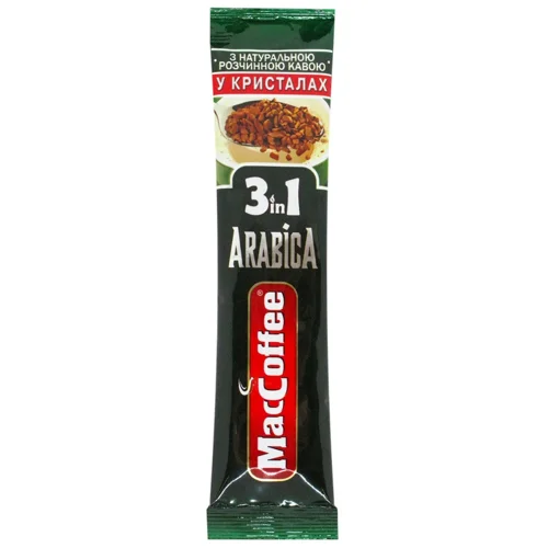 Напій кавовий MacCoffee 3в1 Арабіка розчинний 16г