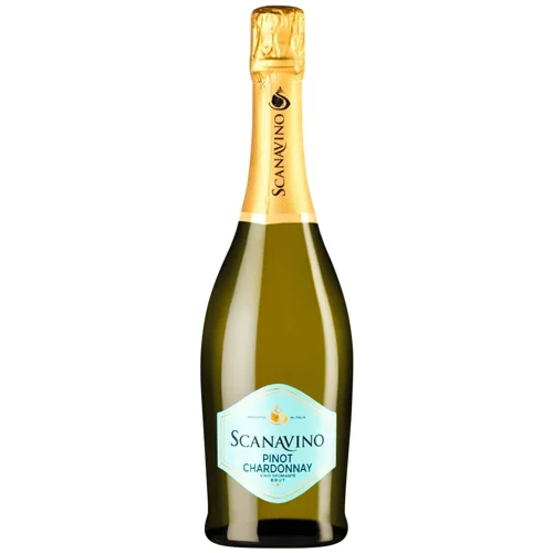 Вино ігр. Scanavino Pinot Chardonnay Brut біле брют 0.75 л 0.75 л