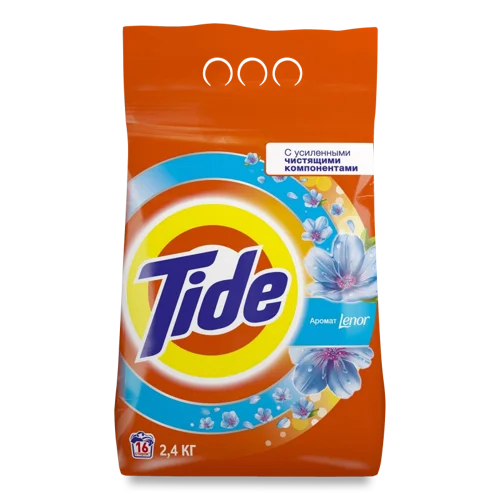 Пральний Порошок TIDE Авт СМЗ Lenor Touch of Scent, 2.4 кг