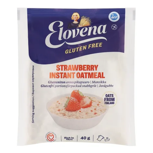 Каша-хвилинка вівсяна з полуницею Elovena м/у 40г