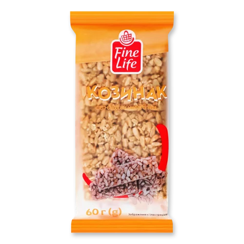 Козинак Соняшниковий Fine Life, Вищого Ґатунку, Пакет 60г